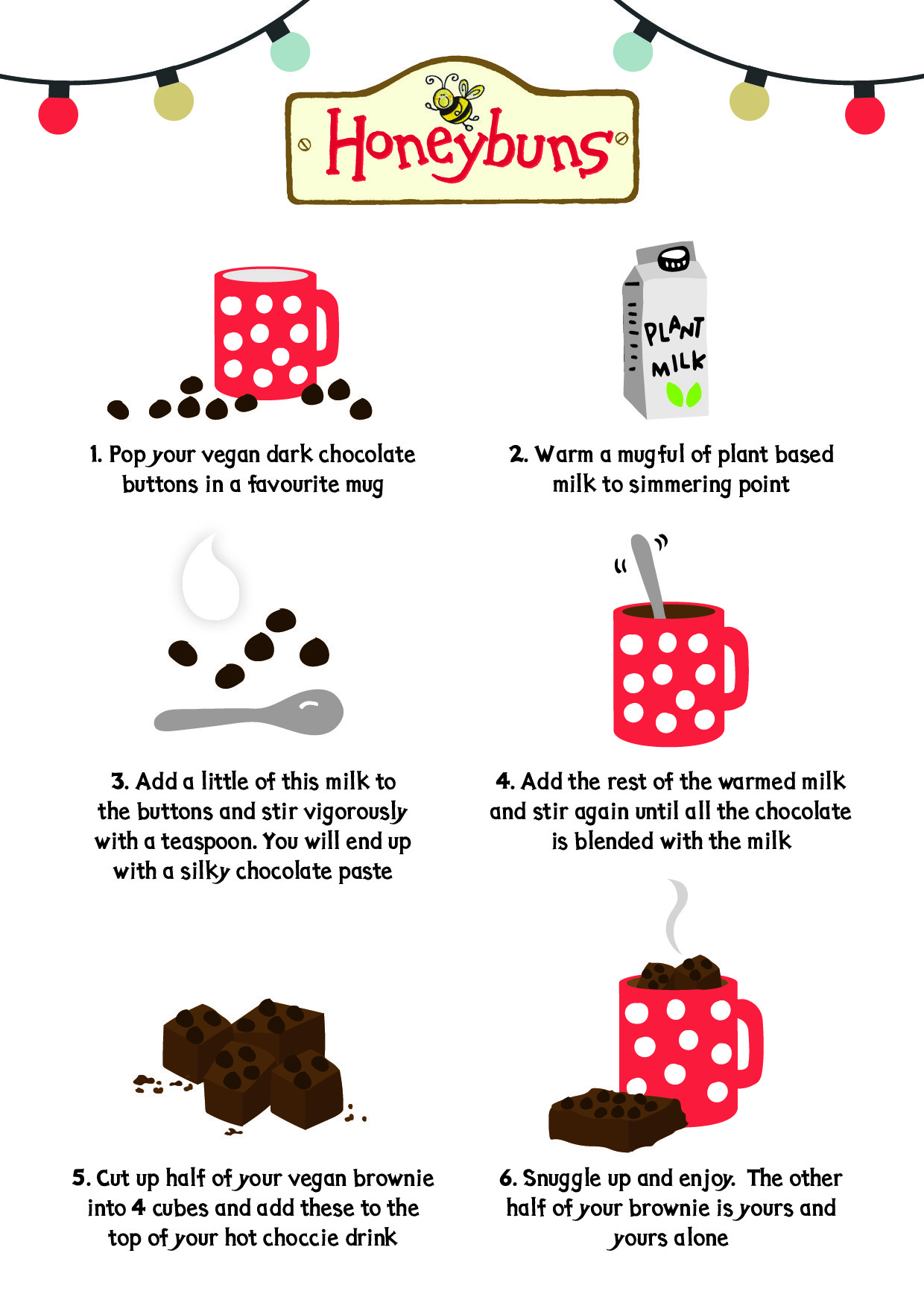 Hot Chocolate Instructions - Honeybuns