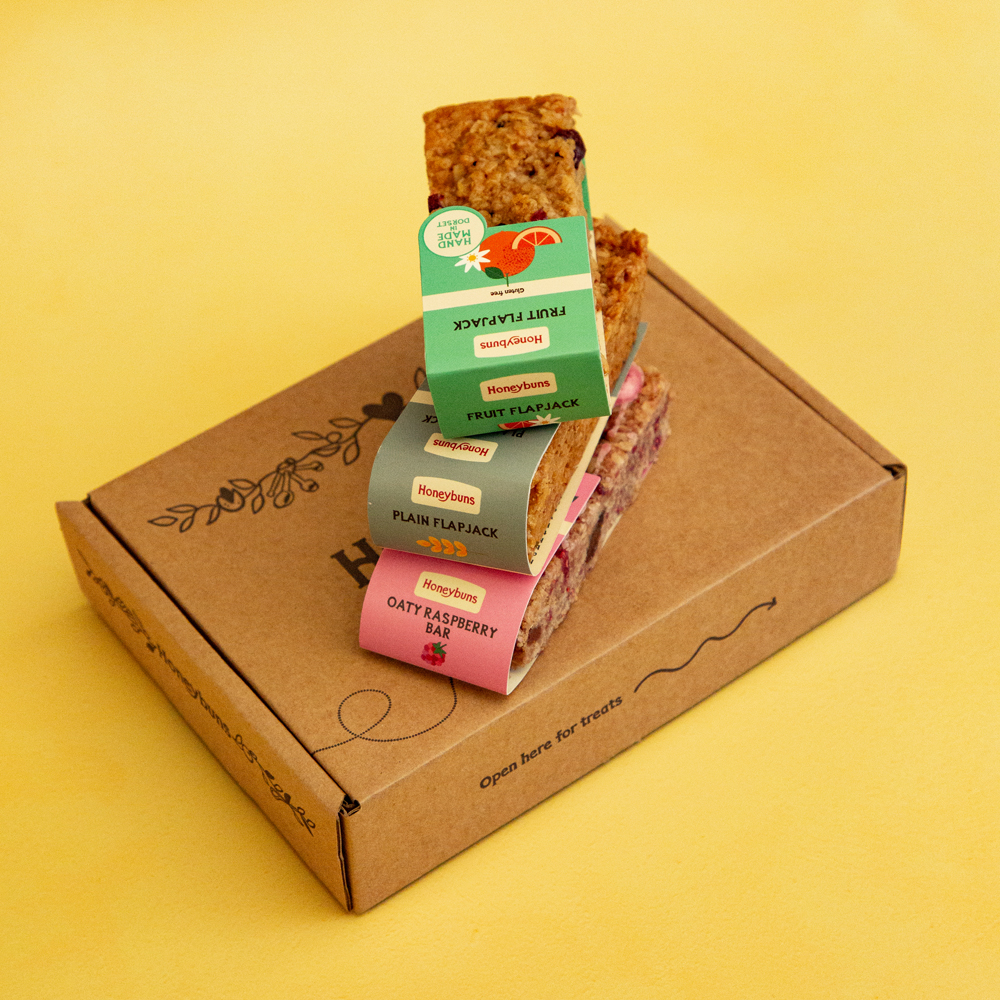 Trio of flapjacks gift box 4 Trio of flapjacks gift box 4