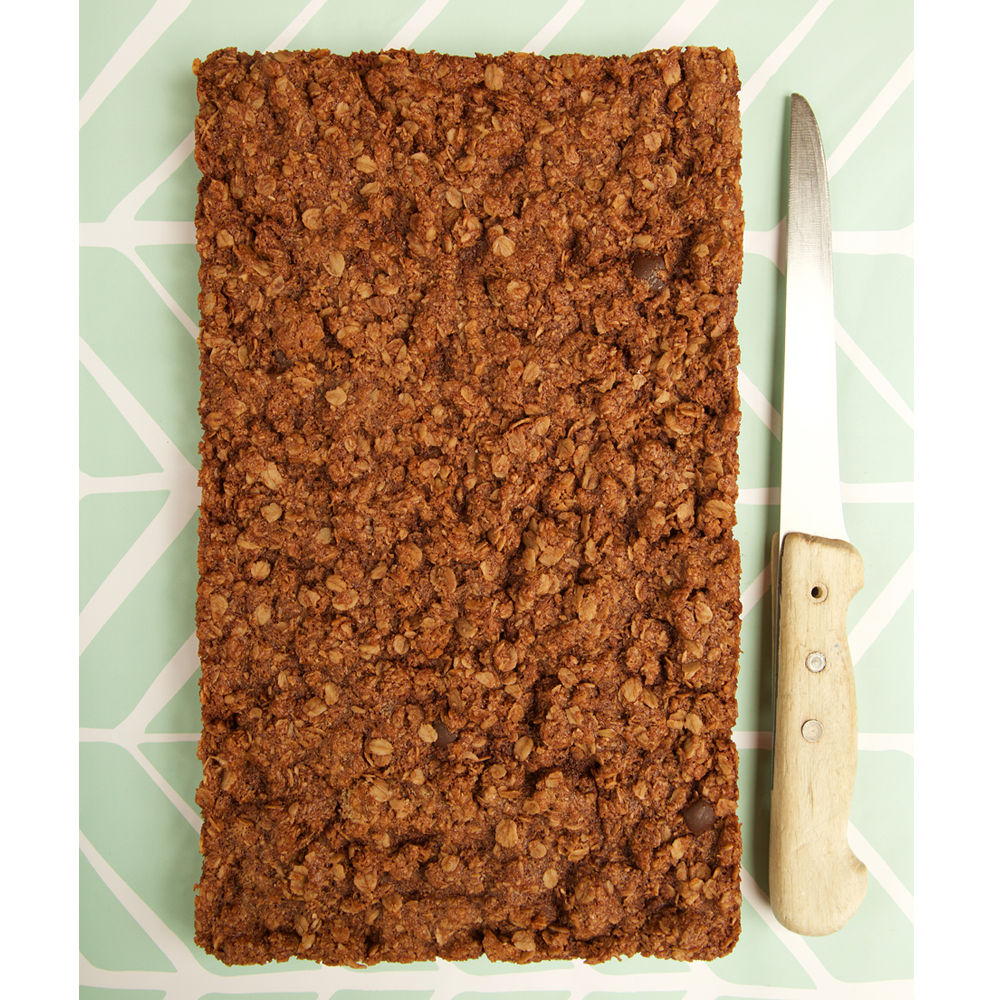 Oaty Dark Choco Bar with Coconut uncut traybake