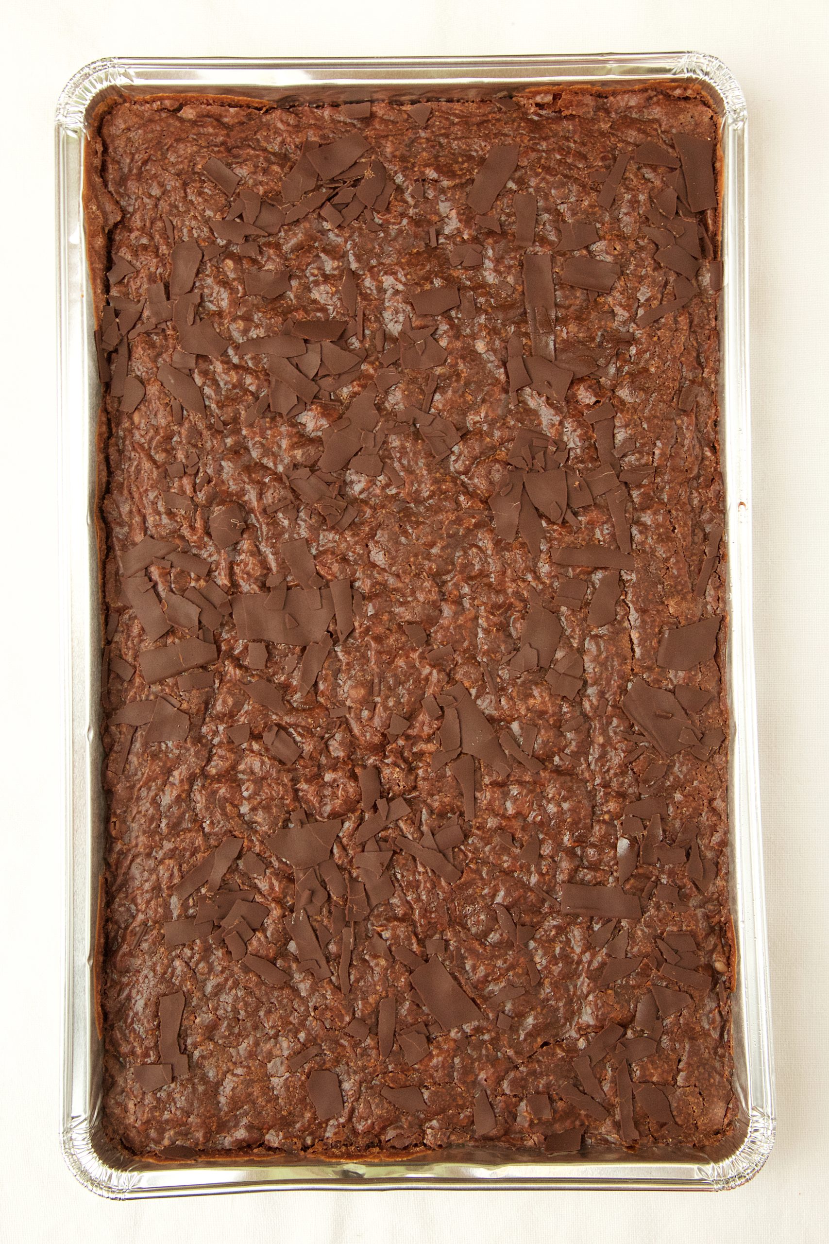 Dark Chocolate Brownie traybake
