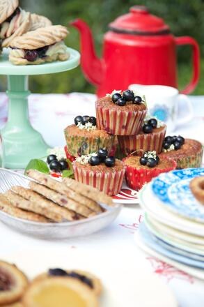 Gluten free afternoon tea recipe for fruity cake muffins