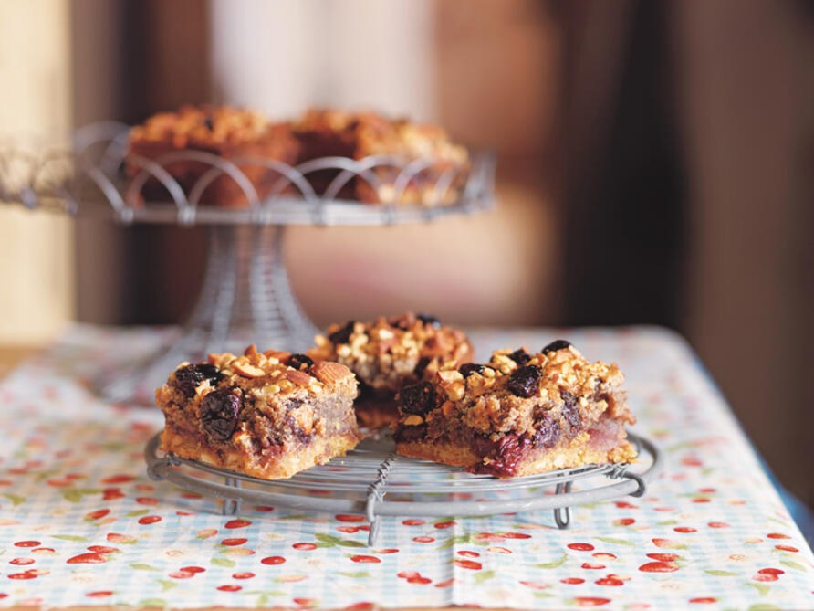 Our gluten free take on the traditional bakewell slice tart...