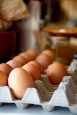 gluten free ingredients and free range eggs