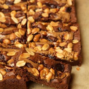 Peanut butter and jelly brownie