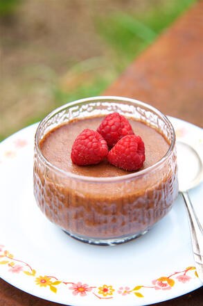 Vegan and gluten free chocolate mousse