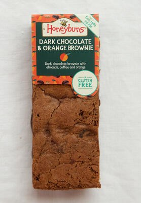 gluten free Dark chocolate & orange brownie cake slice 